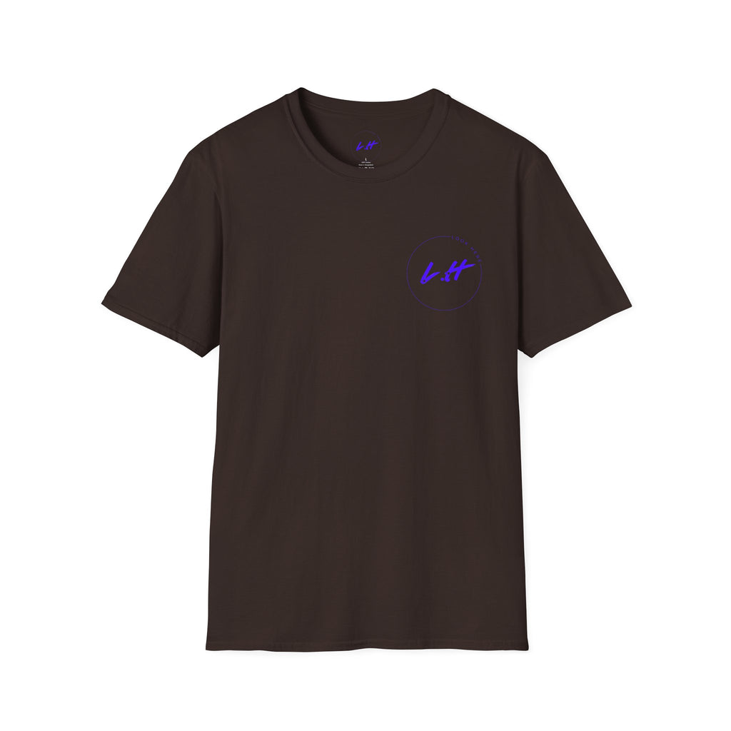 Minimal 'L.H' Signature Tee — Casual Chest Logo T-Shirt