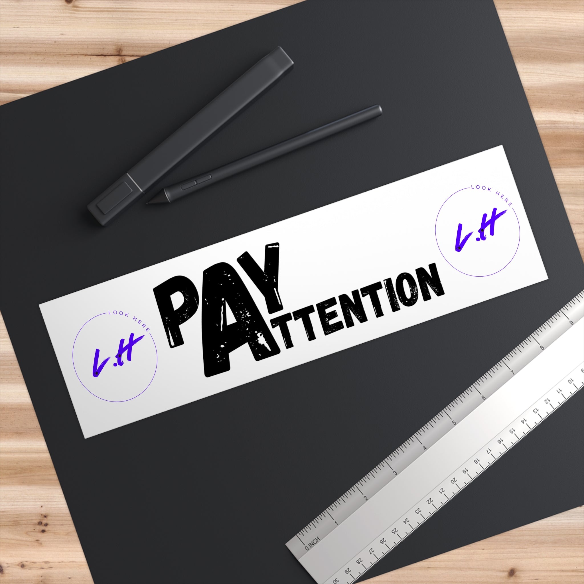 Pay Attention Bumper Sticker