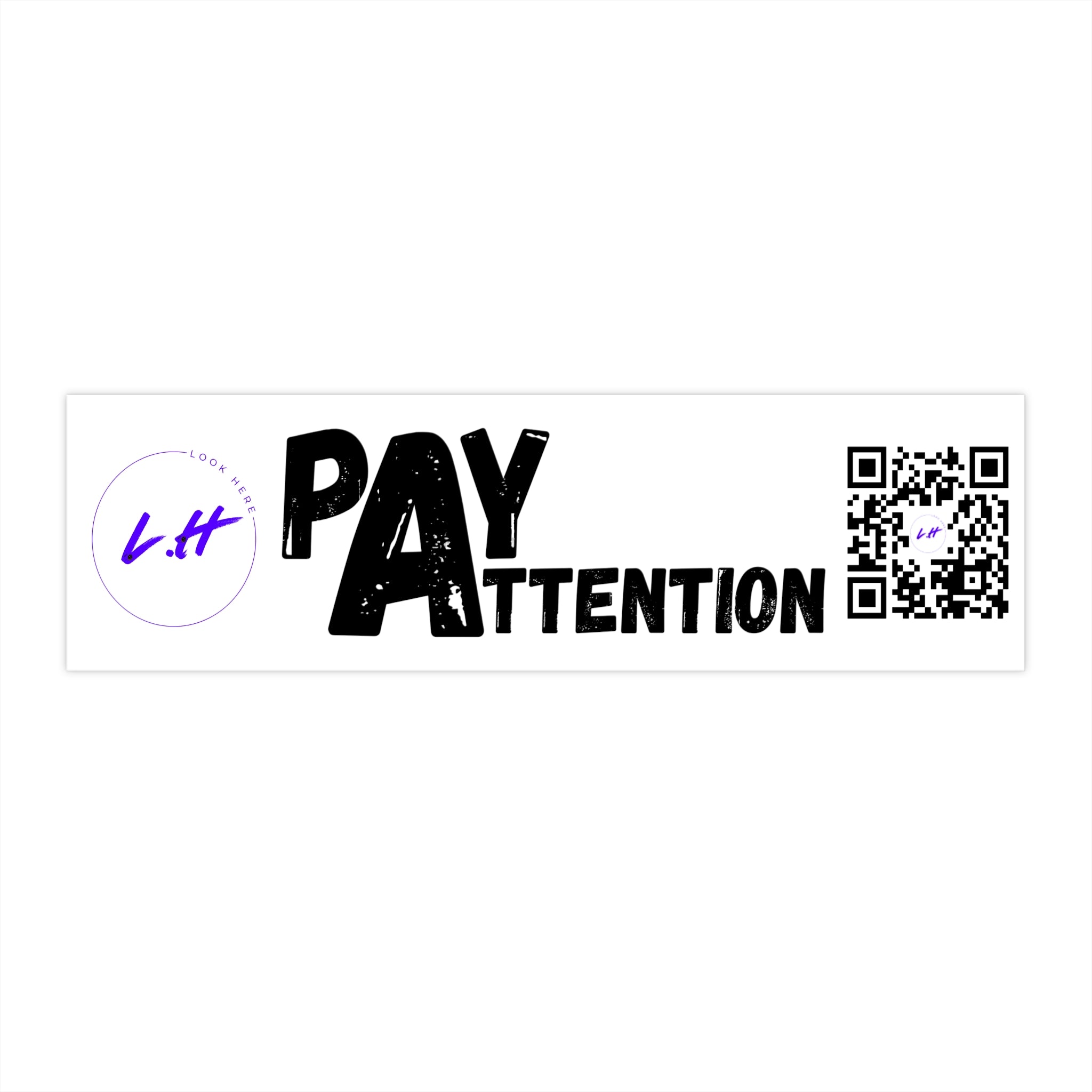 Pay Attention Bumper Sticker