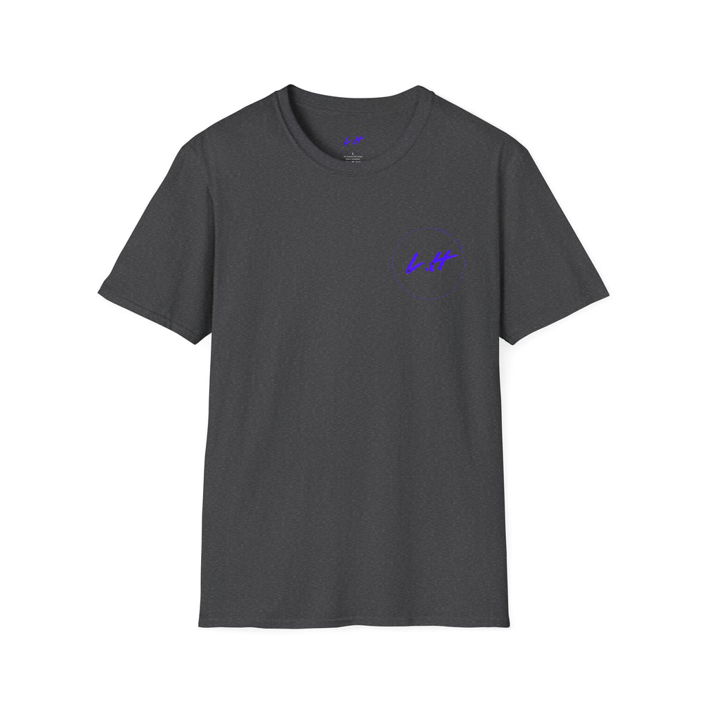 Minimal 'L.H' Signature Tee — Casual Chest Logo T-Shirt