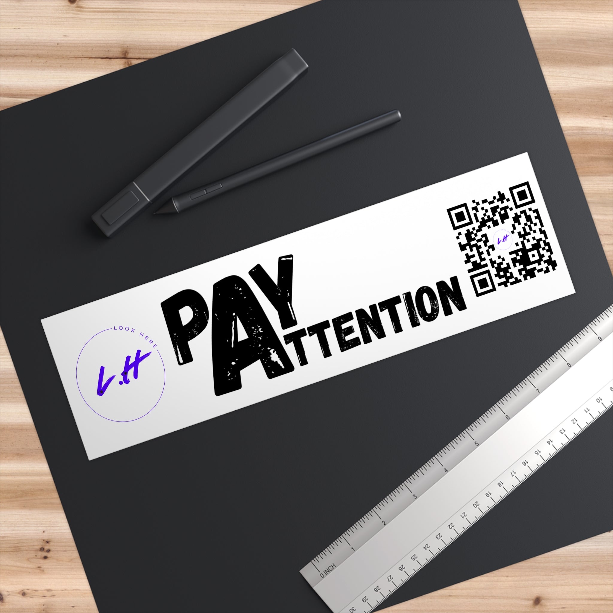 Pay Attention Bumper Sticker