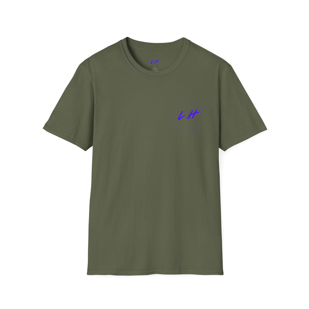 Minimal 'L.H' Signature Tee — Casual Chest Logo T-Shirt