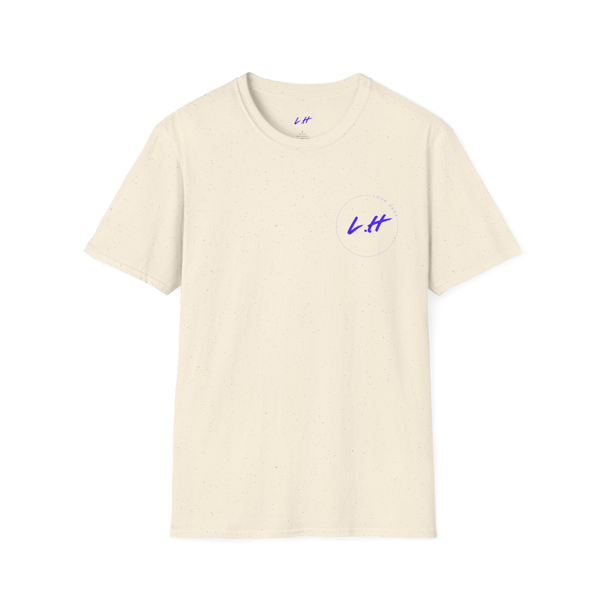 Minimal 'L.H' Signature Tee — Casual Chest Logo T-Shirt