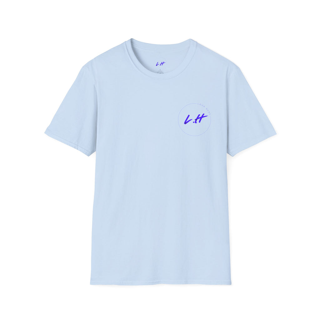 Minimal 'L.H' Signature Tee — Casual Chest Logo T-Shirt